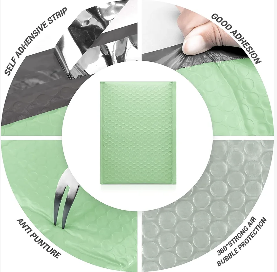 Green Bubble Mailer