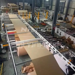 Honeycomb paper mailer production machine